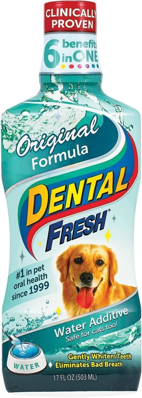 DENTAL FRESH - Dental Fresh Water Additive for Dogs Original Formula 503Ml. - The Red Vitamin MX - Cuidado Dental Para Perros - {{ shop.shopifyCountryName }}