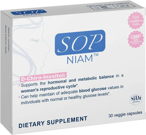 SOP NIAM - SOP NIAM D-Chiro Inositol Supplement for PCOS 30 Capsulas - The Red Vitamin MX - Suplementos Alimenticios - {{ shop.shopifyCountryName }}