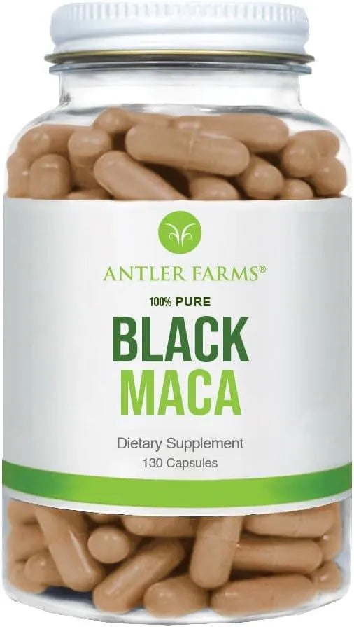 ANTLER FARMS - Antler Farms 100% Pure Black Maca Root 130 Capsulas - The Red Vitamin MX - Suplementos Alimenticios - {{ shop.shopifyCountryName }}