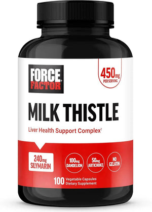 FORCE FACTOR - FORCE FACTOR Milk Thistle Liver Support Formula 100 Capsulas - The Red Vitamin MX - Suplementos Alimenticios - {{ shop.shopifyCountryName }}