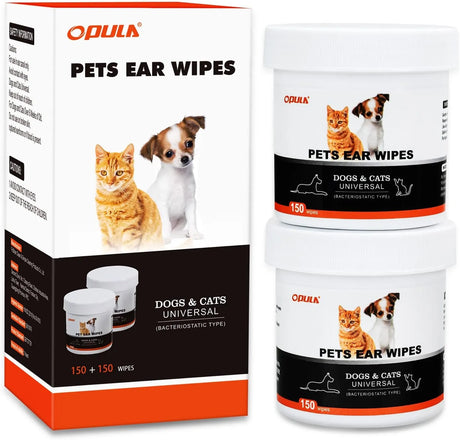 OPULA - OPULA Dog Ear Cleaner Wipes 300 Toallitas - The Red Vitamin MX - Cuidado Del Oído De Perros - {{ shop.shopifyCountryName }}
