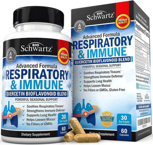 BIO SCHWARTZ - BioSchwartz Respiratory & Immune Lung Support 60 Capsulas - The Red Vitamin MX - Suplementos Alimenticios - {{ shop.shopifyCountryName }}