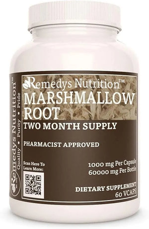 REMEDY'S NUTRITION - Remedy's Nutrition Marshmallow Root 1000Mg. 60 Capsulas - The Red Vitamin MX - Suplementos Alimenticios - {{ shop.shopifyCountryName }}