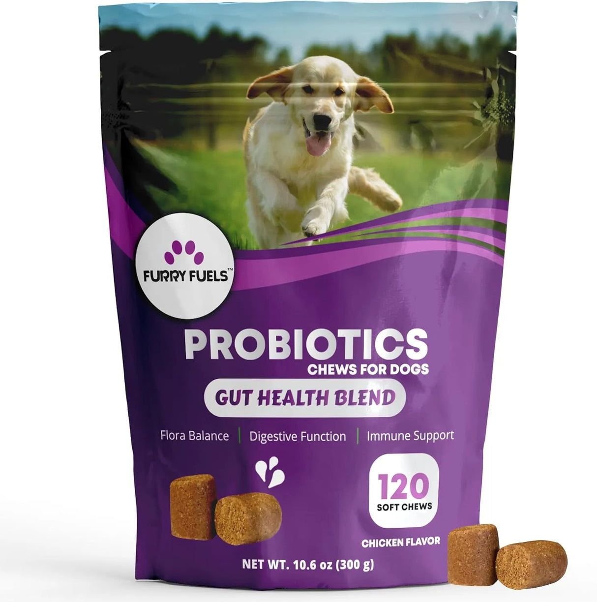 FURRY FUELS - FURRY FUELS Dog Probiotics for Digestive Health 120 Masticables - The Red Vitamin MX - Probióticos Para Perros - {{ shop.shopifyCountryName }}