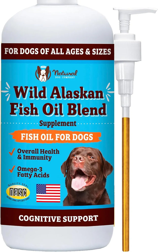 NATURAL DOG - Natural Dog Company Wild Alaskan Fish Oil for Dogs 16 Fl.Oz. - The Red Vitamin MX - Aceite De Pescado Para Perros - {{ shop.shopifyCountryName }}