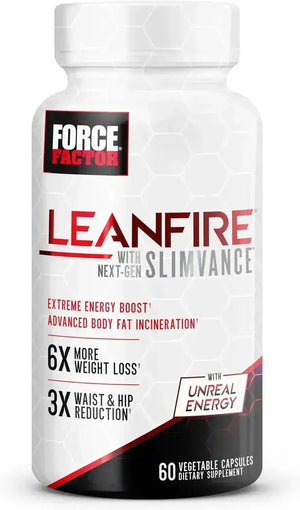FORCE FACTOR - FORCE FACTOR LeanFire with Next-Gen SLIMVANCE Advanced Thermogenic Fat Burner 60 Capsulas - The Red Vitamin MX - Suplementos Alimenticios - {{ shop.shopifyCountryName }}