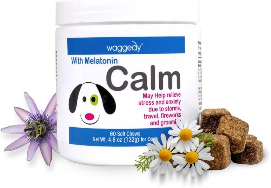 waggedy Calm with Melatonin 60 Masticables