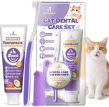 VVHOMIFE Cat Toothbrush and Toothpaste Kit