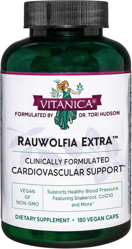 VITANICA - Vitanica Rauwolfia Extra Heart Health Supports Blood Pressure 180 Capsulas - The Red Vitamin MX - Suplementos Alimenticios - {{ shop.shopifyCountryName }}