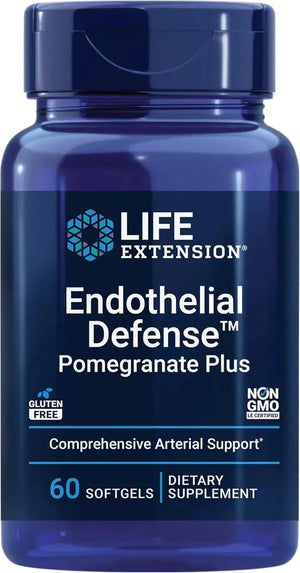 LIFE EXTENSION - Life Extension Endothelial Defense Pomegranate Plus 60 Capsulas Blandas - The Red Vitamin MX - Suplementos Alimenticios - {{ shop.shopifyCountryName }}