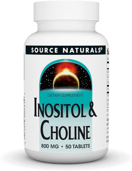 SOURCE NATURALS - Source Naturals Inositol & Choline 800Mg. 50 Tabletas - The Red Vitamin MX - Suplementos Alimenticios - {{ shop.shopifyCountryName }}