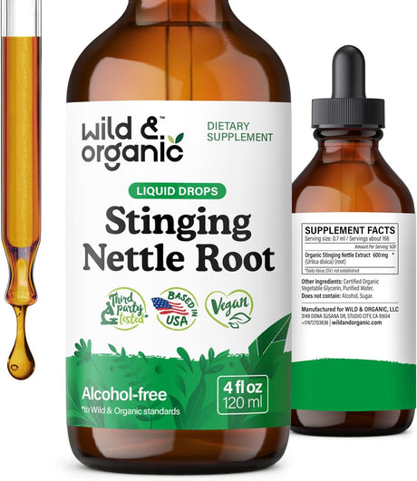 WILD & ORGANIC - Wild & Organic Stinging Nettle Root Drops 4 Fl.Oz. - The Red Vitamin MX - Suplementos Alimenticios - {{ shop.shopifyCountryName }}