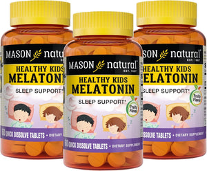 MASON NATURAL - MASON NATURAL Healthy Kids Melatonin 60 Tabletas 3 Pack - The Red Vitamin MX - Suplementos Alimenticios - {{ shop.shopifyCountryName }}