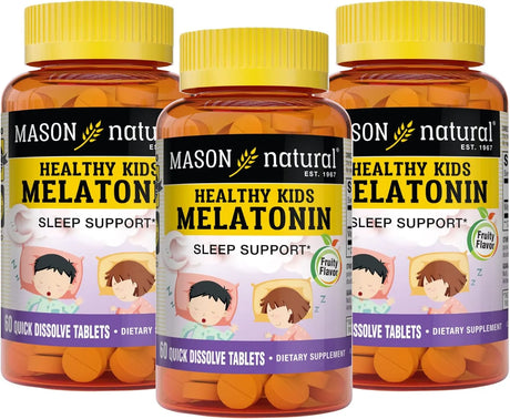 MASON NATURAL - MASON NATURAL Healthy Kids Melatonin 60 Tabletas 3 Pack - The Red Vitamin MX - Suplementos Alimenticios - {{ shop.shopifyCountryName }}