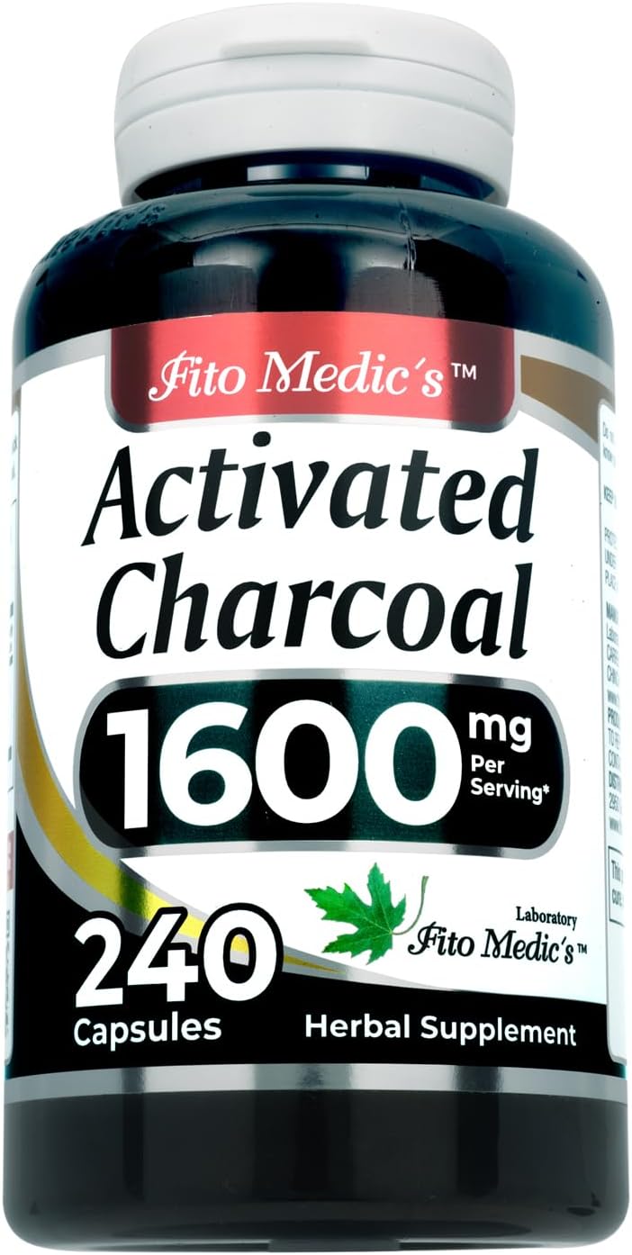 FITO MEDIC'S Lab Activated Charcoal 1600Mg. 240 Capsulas