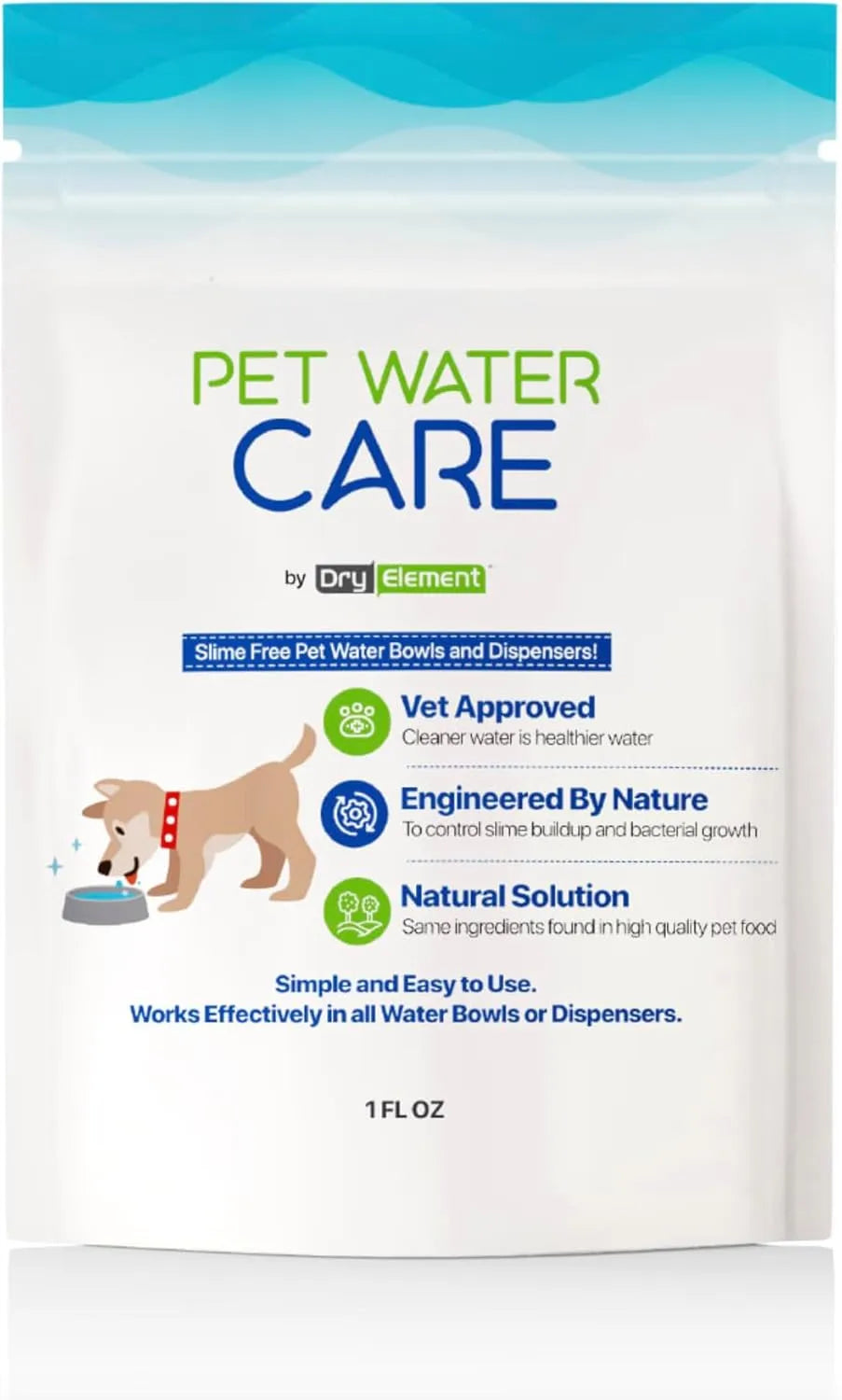 DRY ELEMENT - Dry Element Pet Water Care Dog and Cat Water Additive for Dental and Oral Care 1 Fl.Oz. - The Red Vitamin MX - Cuidado Dental Para Perros - {{ shop.shopifyCountryName }}