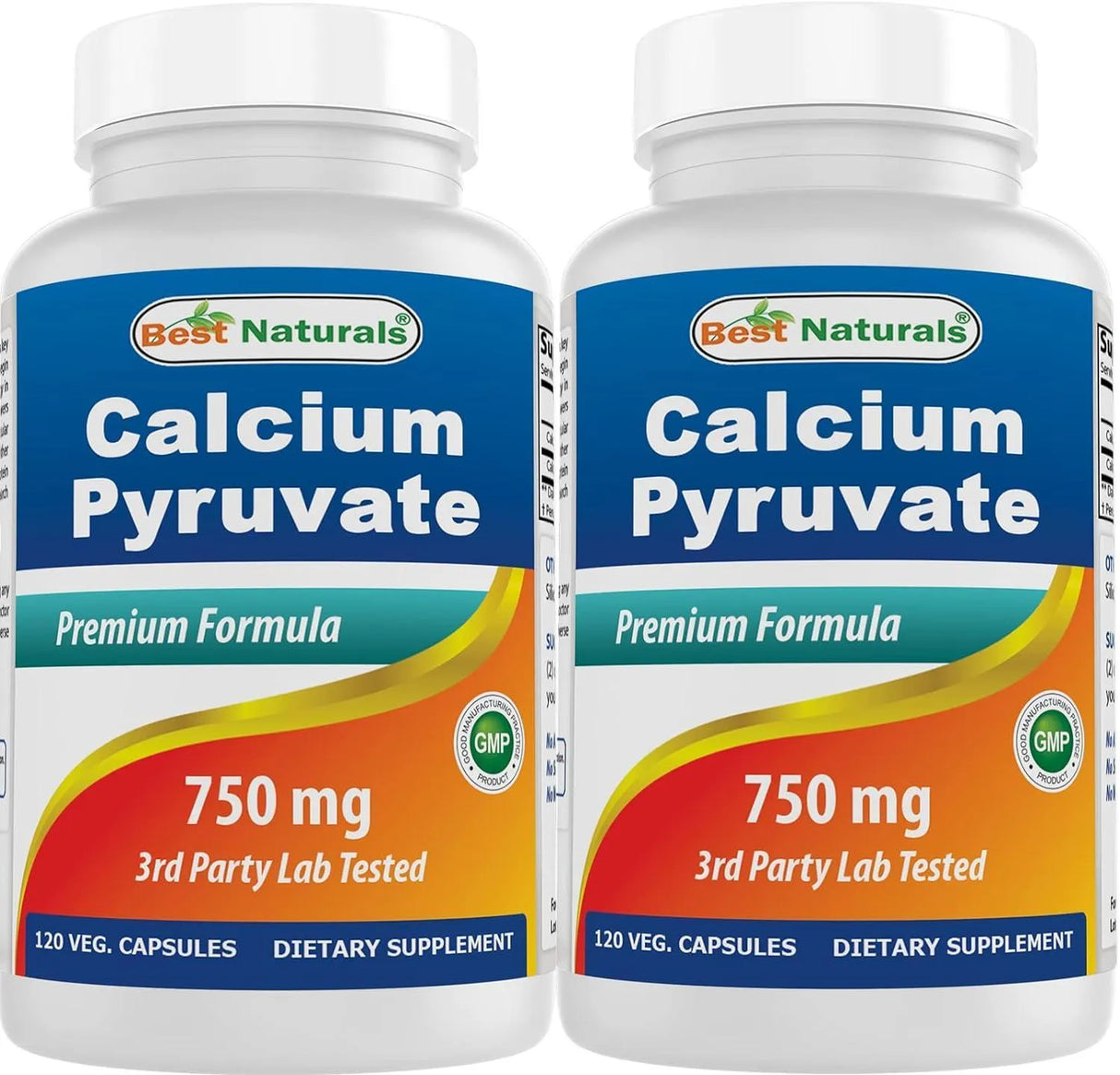 BEST NATURALS - Best Naturals Calcium Pyruvate 750Mg. 120 Capsulas 2 Pack - The Red Vitamin MX - Suplementos Alimenticios - {{ shop.shopifyCountryName }}