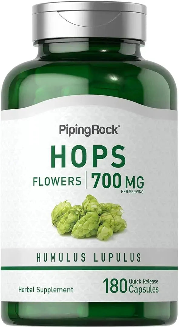 PIPING ROCK - Piping Rock Hops Extract 700Mg. 180 Capsulas - The Red Vitamin MX - Suplementos Alimenticios - {{ shop.shopifyCountryName }}