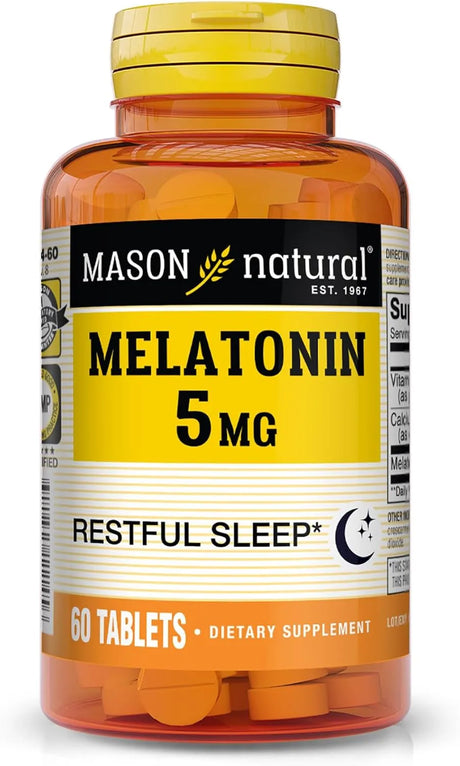 MASON NATURAL - MASON NATURAL Melatonin 5Mg. 60 Tabletas - The Red Vitamin MX - Suplementos Alimenticios - {{ shop.shopifyCountryName }}