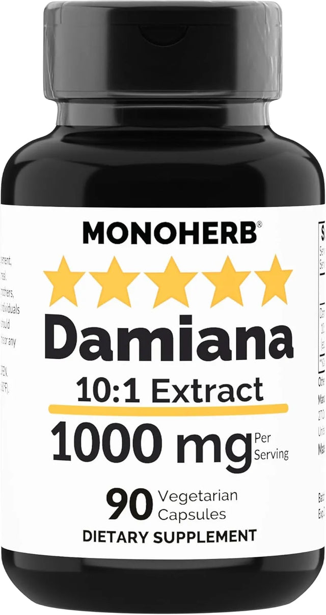 MONOHERB - Monoherb Damiana Extract 1000Mg. 90 Capsulas - The Red Vitamin MX - Suplementos Alimenticios - {{ shop.shopifyCountryName }}