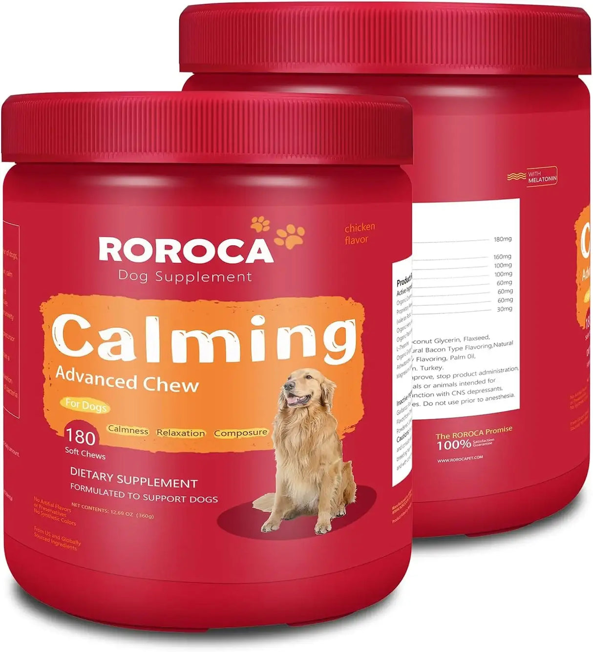 ROROCA Dog Calming Chews 180 Masticables