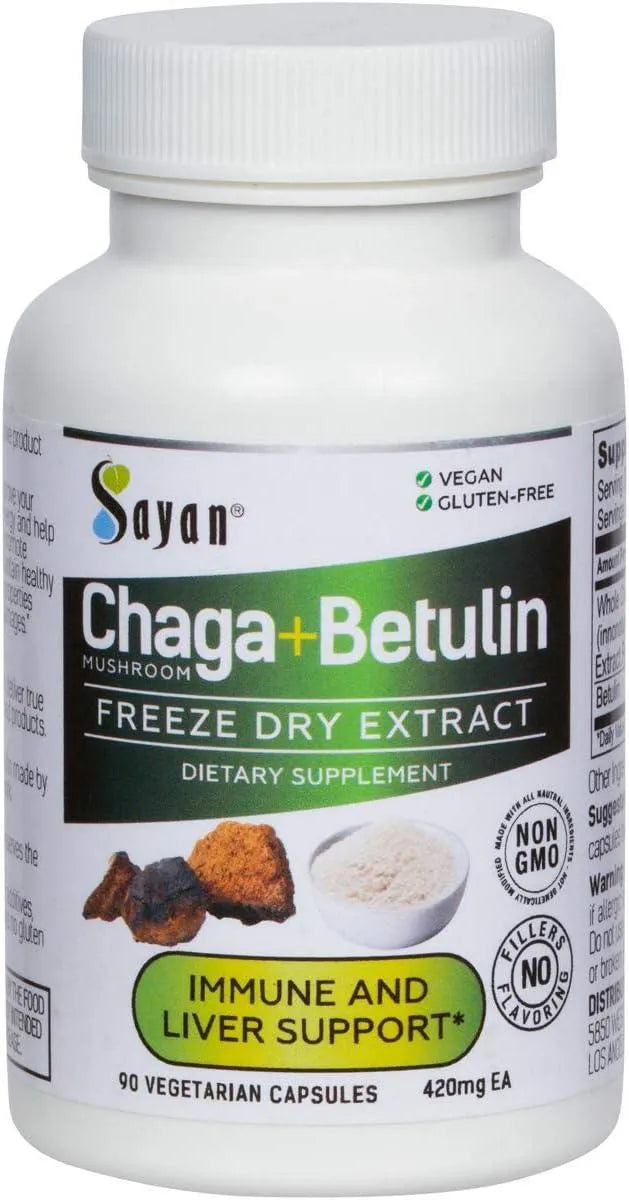 SAYAN - Sayan Siberian Chaga Mushroom Extract with Betulin 90 Capsulas - The Red Vitamin MX - Suplementos Alimenticios - {{ shop.shopifyCountryName }}