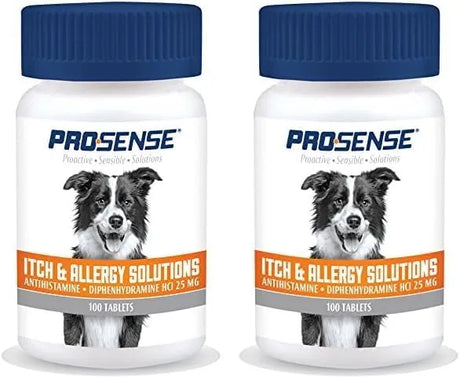 PRO-SENSE - Pro-Sense Itch And Allergy Solutions For Dogs Antihistamine 100 Tabletas 2 Pack - The Red Vitamin MX - Remedios Para La Picazón De Perros - {{ shop.shopifyCountryName }}