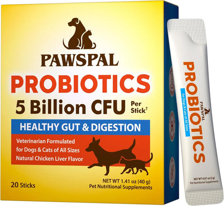 PAWSPAL - Pawspal Probiotics for Dogs and Cats 5 Billion CFU 20 Paquetes - The Red Vitamin MX - Probióticos Para Perros - {{ shop.shopifyCountryName }}