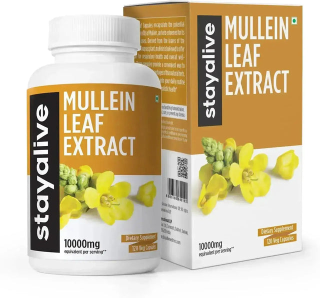 STAYALIVE - StayAlive Mullein Leaf 10,000Mg. 120 Capsulas - The Red Vitamin MX - Suplementos Alimenticios - {{ shop.shopifyCountryName }}
