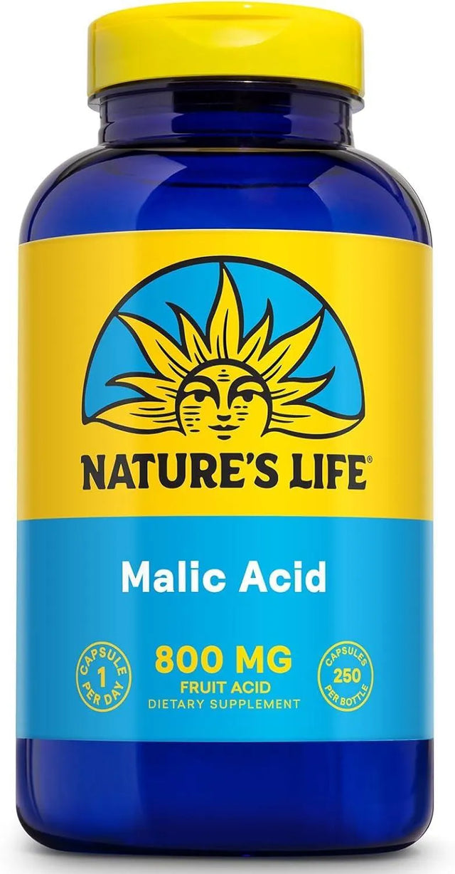 NATURE'S LIFE - Nature's Life Malic Acid 800Mg. 250 Capsulas - The Red Vitamin MX - Suplementos Alimenticios - {{ shop.shopifyCountryName }}