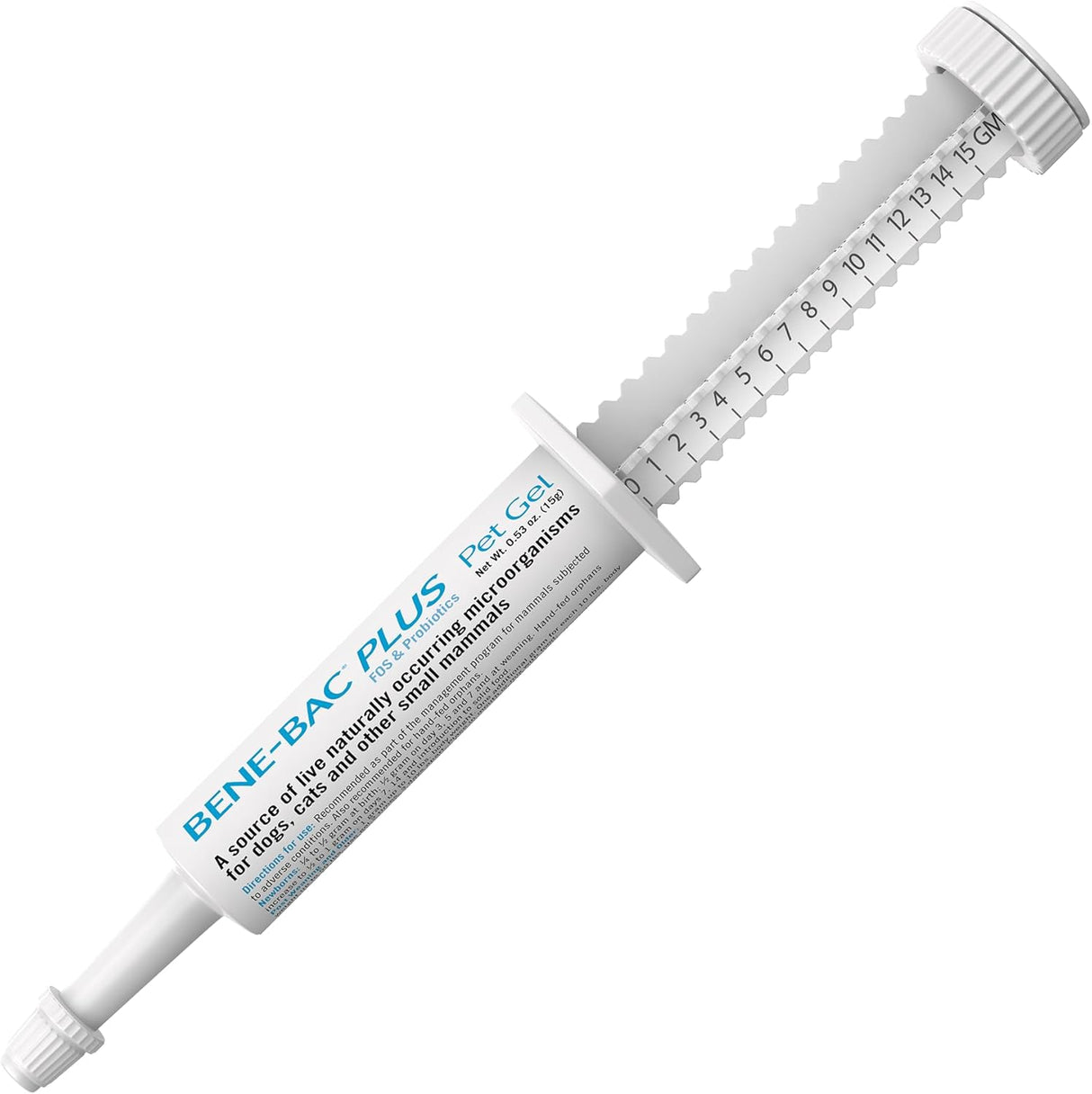 PetAg Bene-Bac Plus Pet Gel Probiotics for Dogs Cats Exotic & Wildlife Mammals 15Gr.