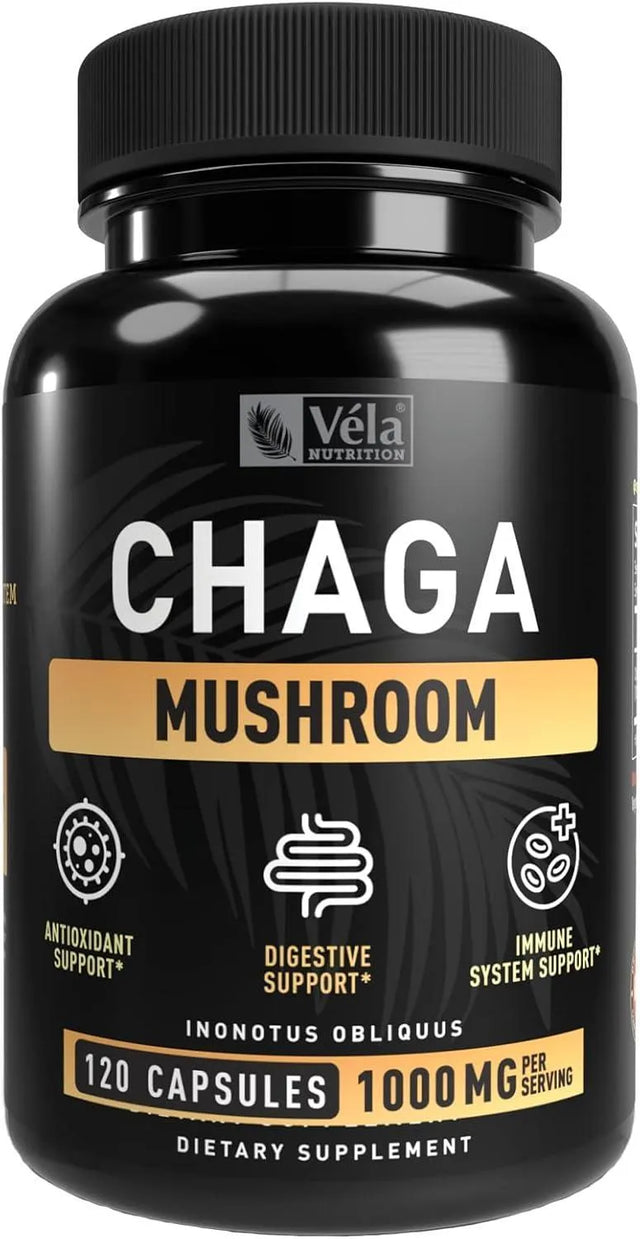 VELA NUTRITION - Vela’s Chaga Mushroom 1500Mg. 120 Capsulas - The Red Vitamin MX - Suplementos Alimenticios - {{ shop.shopifyCountryName }}