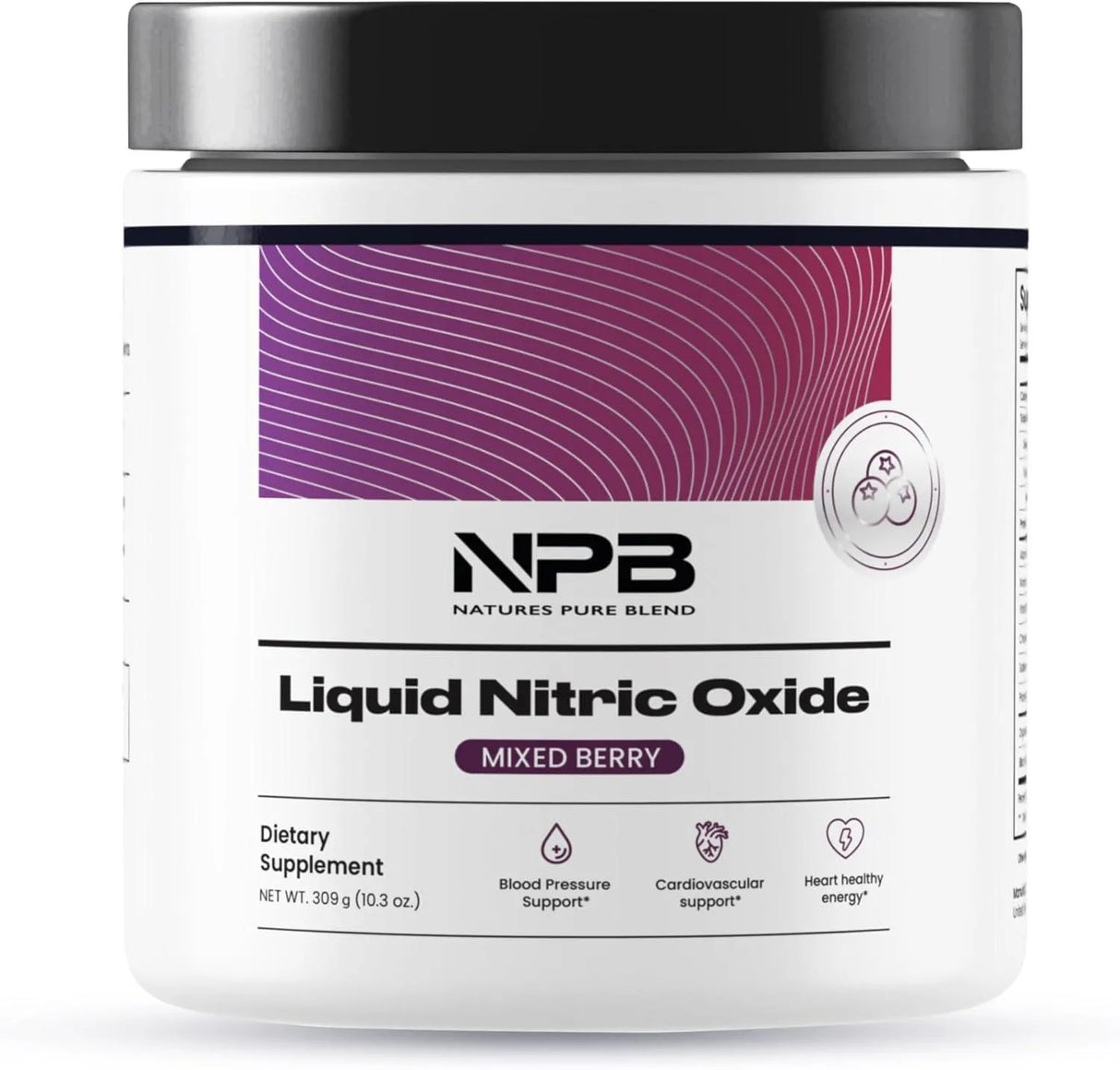 NATURE'S PURE BLEND - Nature's Pure Blend Liquid Nitric Oxide Blood Pressure Support Drink Mixed Berry 309Gr. - The Red Vitamin MX - Suplementos Alimenticios - {{ shop.shopifyCountryName }}