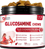 NATURE TARGET - NATURE TARGET Glucosamine with Chondroitin MSM for Dogs 120 Masticables - The Red Vitamin MX - Cuidado De Cadera Y Articulaciones Para Perros - {{ shop.shopifyCountryName }}
