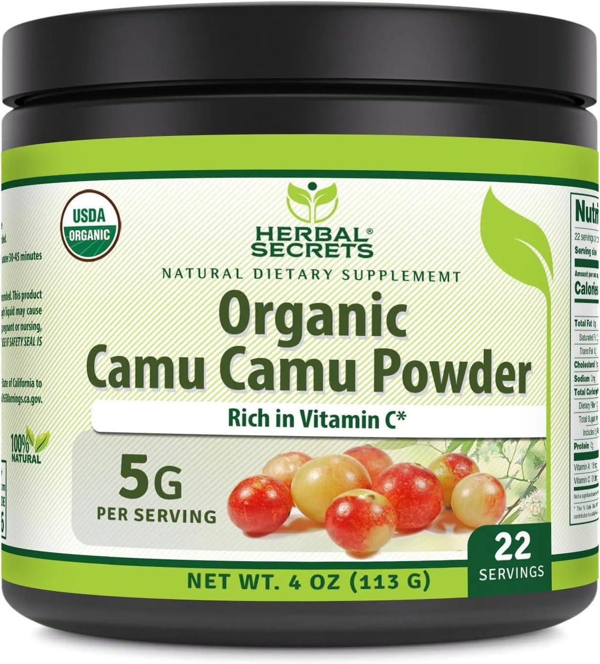 HERBAL SECRETS - Herbal Secrets Camu Camu Powder 113Gr. - The Red Vitamin MX - Suplementos Alimenticios - {{ shop.shopifyCountryName }}