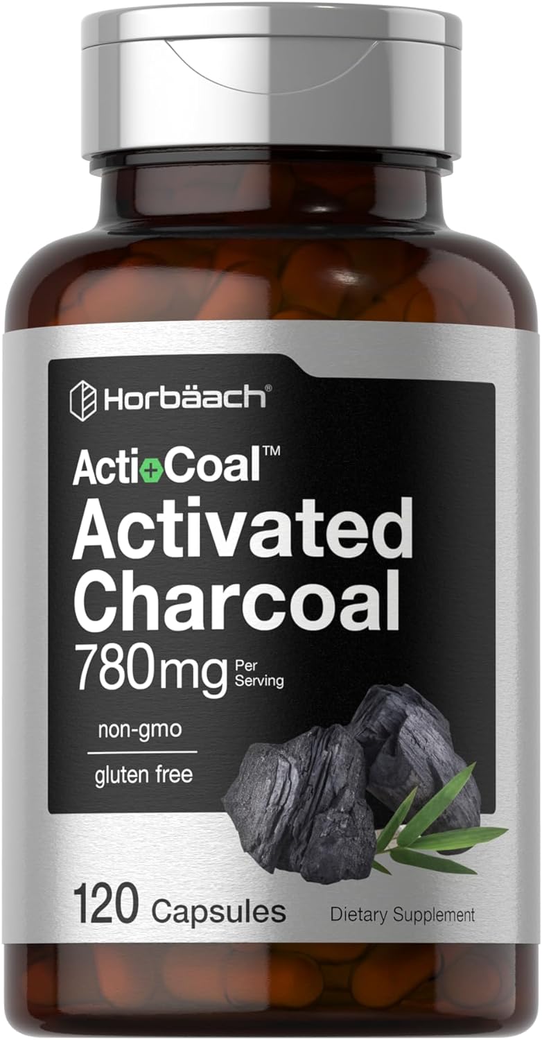 Horbaach Charcoal 780Mg. 120 Capsulas