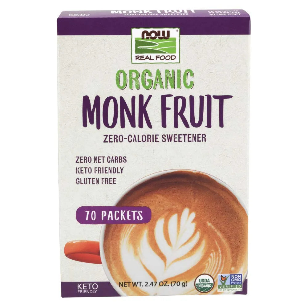 NOW SUPPLEMENTS - NOW Foods Monk Fruit Organic 70 Paquetes - The Red Vitamin MX - Suplementos Alimenticios - {{ shop.shopifyCountryName }}