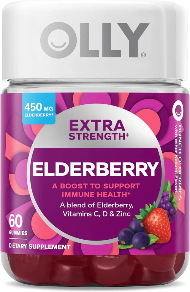 OLLY - OLLY Extra Strength Elderberry Gummies 450Mg. 60 Gomitas - The Red Vitamin MX - Suplementos Alimenticios - {{ shop.shopifyCountryName }}