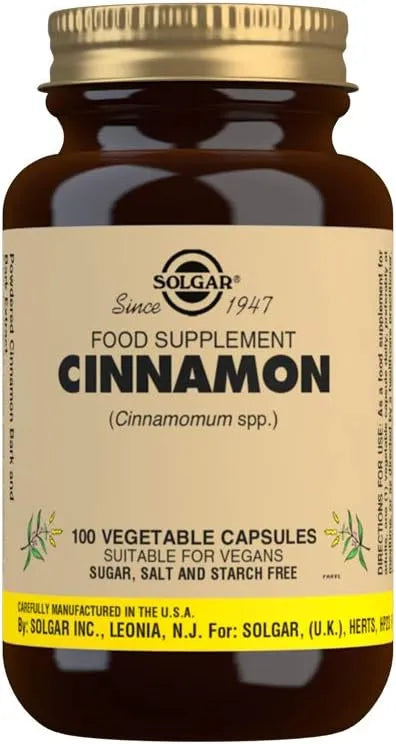 SOLGAR - Solgar Cinnamon 100 Capsulas - The Red Vitamin MX - Suplementos Alimenticios - {{ shop.shopifyCountryName }}