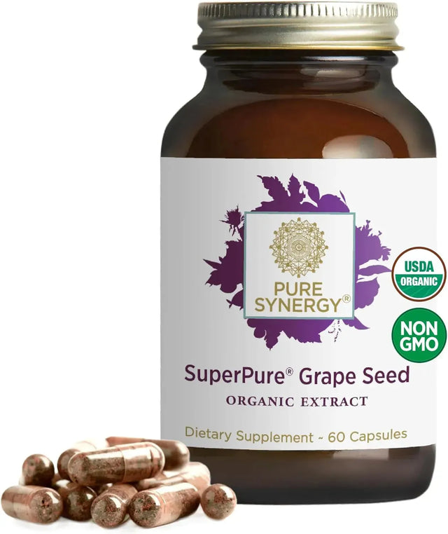 PURE SYNERGY - Pure Synergy SuperPure Grape Seed Extract 60 Capsulas - The Red Vitamin MX - Suplementos Alimenticios - {{ shop.shopifyCountryName }}