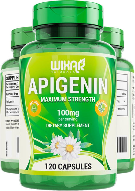 WIXAR NATURALS - Wixar Apigenin 100Mg. 120 Capsulas - The Red Vitamin MX - Suplementos Alimenticios - {{ shop.shopifyCountryName }}