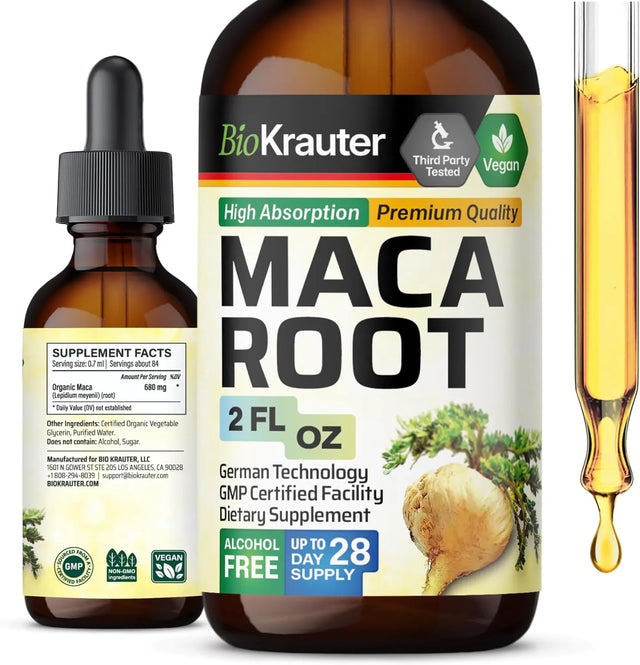 BIOKRAUTER - BIO KRAUTER Maca Root Liquid Drops 2 Fl.Oz. - The Red Vitamin MX - Suplementos Alimenticios - {{ shop.shopifyCountryName }}