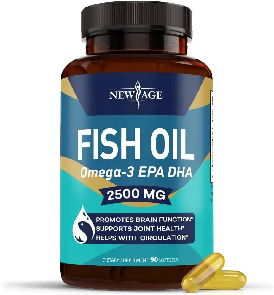 NEW AGE - NEW AGE Omega 3 Fish Oil 2500Mg. 90 Capsulas Blandas - The Red Vitamin MX - Suplementos Alimenticios - {{ shop.shopifyCountryName }}