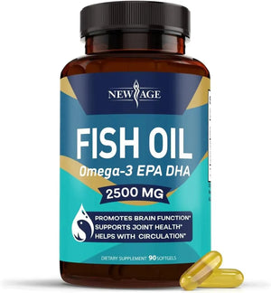 NEW AGE - NEW AGE Omega 3 Fish Oil 2500Mg. 90 Capsulas Blandas - The Red Vitamin MX - Suplementos Alimenticios - {{ shop.shopifyCountryName }}