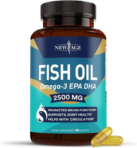 NEW AGE - NEW AGE Omega 3 Fish Oil 2500Mg. 90 Capsulas Blandas - The Red Vitamin MX - Suplementos Alimenticios - {{ shop.shopifyCountryName }}