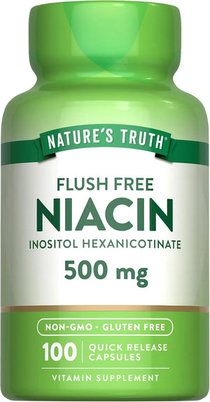 NATURE'S TRUTH - Nature's Truth Flush Free Niacin 500Mg. 100 Capsulas - The Red Vitamin MX - Suplementos Alimenticios - {{ shop.shopifyCountryName }}