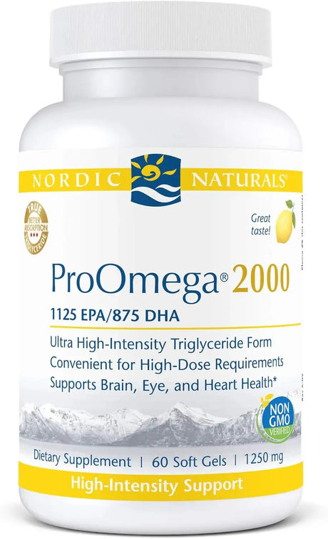 NORDIC NATURALS - Nordic Naturals ProOmega 2000 Lemon Flavor 2150Mg. 60 Capsulas Blandas - The Red Vitamin MX - Suplementos Alimenticios - {{ shop.shopifyCountryName }}