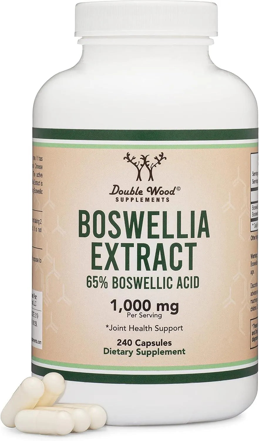 DOUBLE WOOD SUPPLEMENTS - Double Wood Supplements Boswellia Serrata 1000Mg. 240 Capsulas - The Red Vitamin MX - Suplementos Alimenticios - {{ shop.shopifyCountryName }}