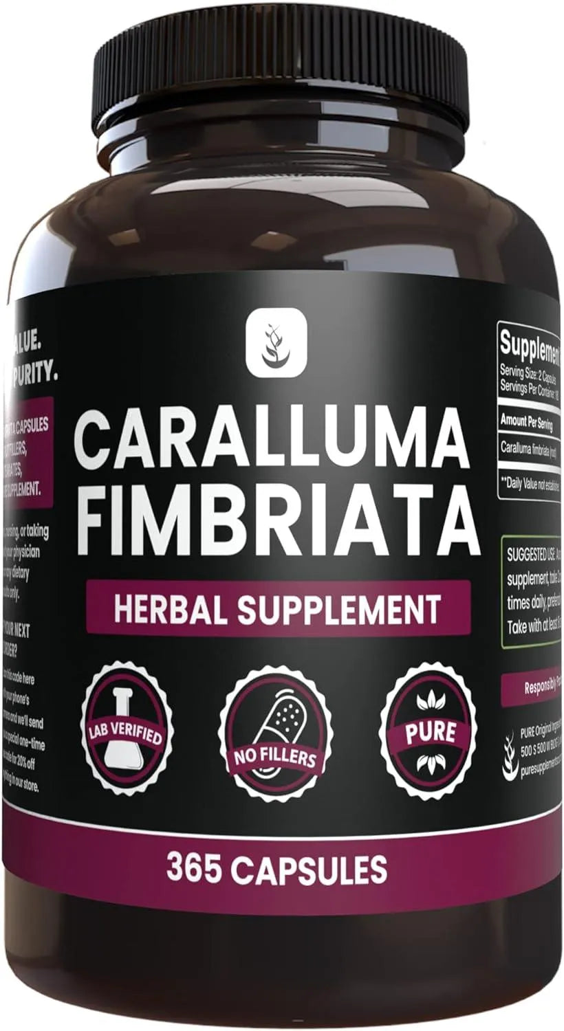 PURE ORIGINAL INGREDIENTS - Pure Original Ingredients Caralluma Fimbriata 365 Capsulas - The Red Vitamin MX - Suplementos Alimenticios - {{ shop.shopifyCountryName }}