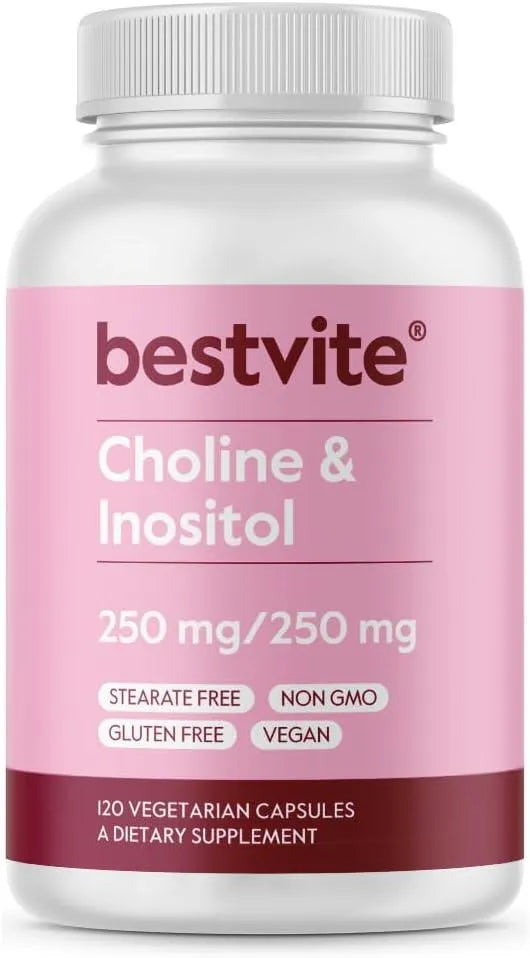 BESTVITE - BESTVITE Choline Inositol 500Mg. 120 Capsulas - The Red Vitamin MX - Suplementos Alimenticios - {{ shop.shopifyCountryName }}